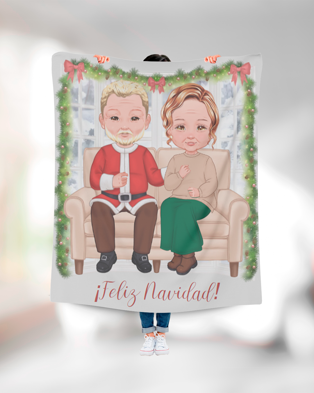 Frazada Navidad Personalizado