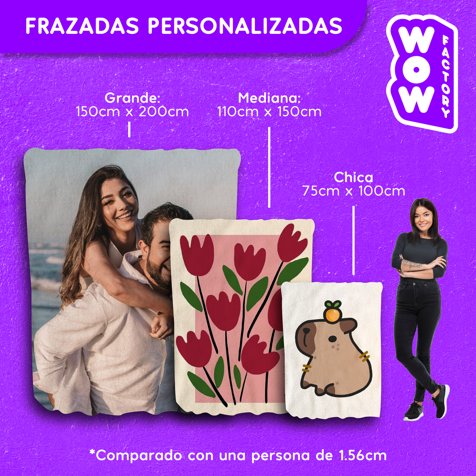 Frazada Corazones Personalizado